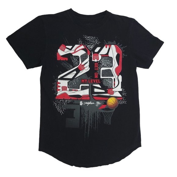 Vintage Miskeen Get On My Level 23 T Shirt Adult Size M Basketball Graphic Top - Picture 1 of 10